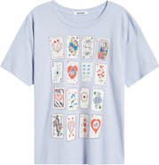 Daydreamer Cards for Dreamers Oversize Cotton Graphic T-Shirt