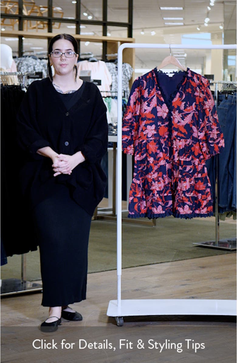 Floral Drop Waist Minidress, sales video thumbnail