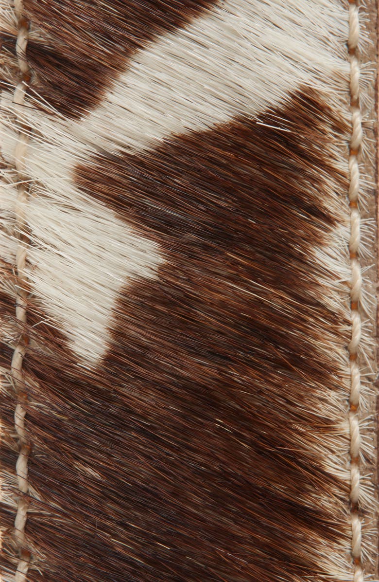 AUREUM No. 14 Genuine Calf Hair Belt, Alternate, color, Cow