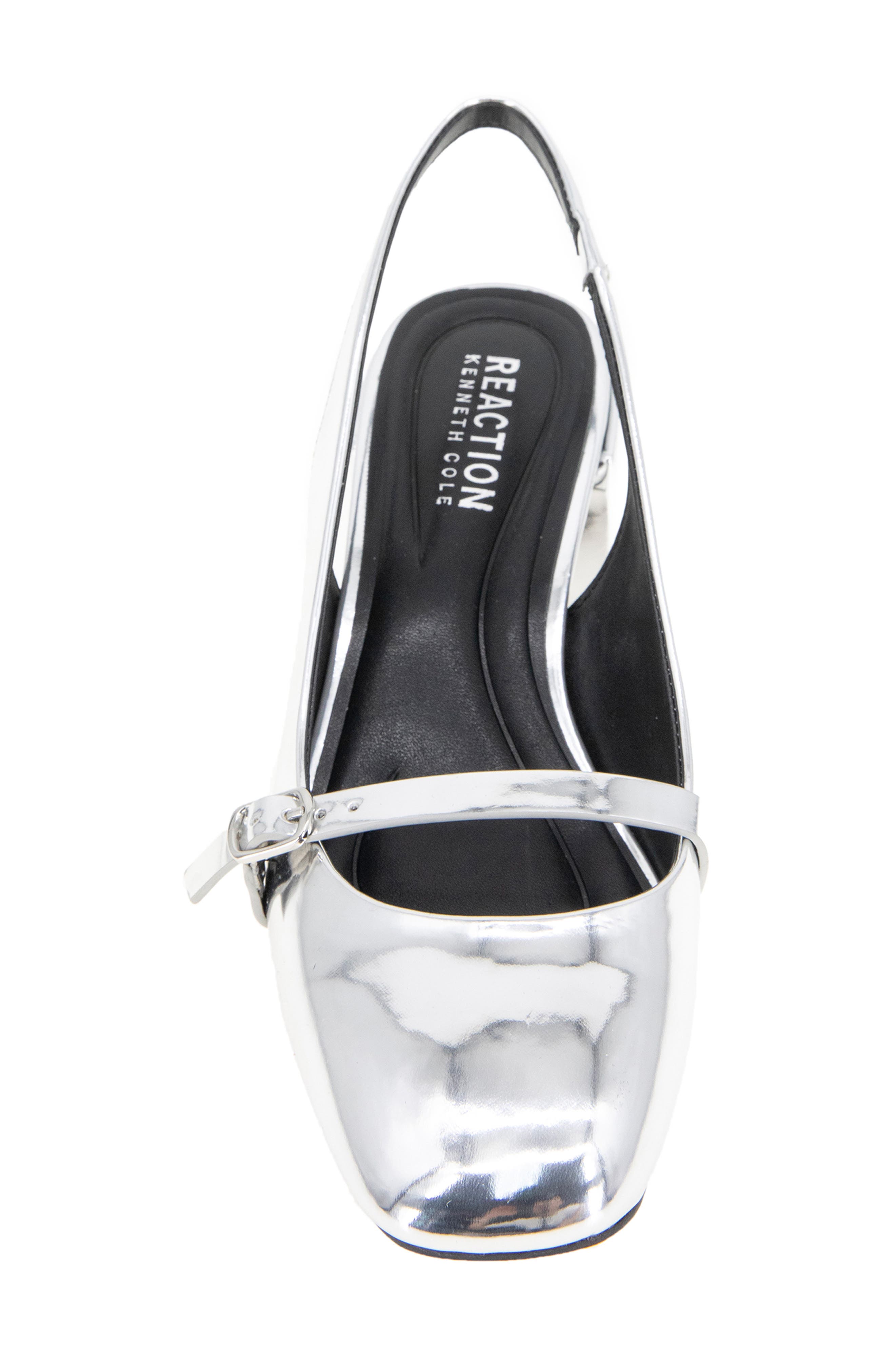 Reaction Kenneth Cole Lindy Slingback Pump, Alternate, color, Silver