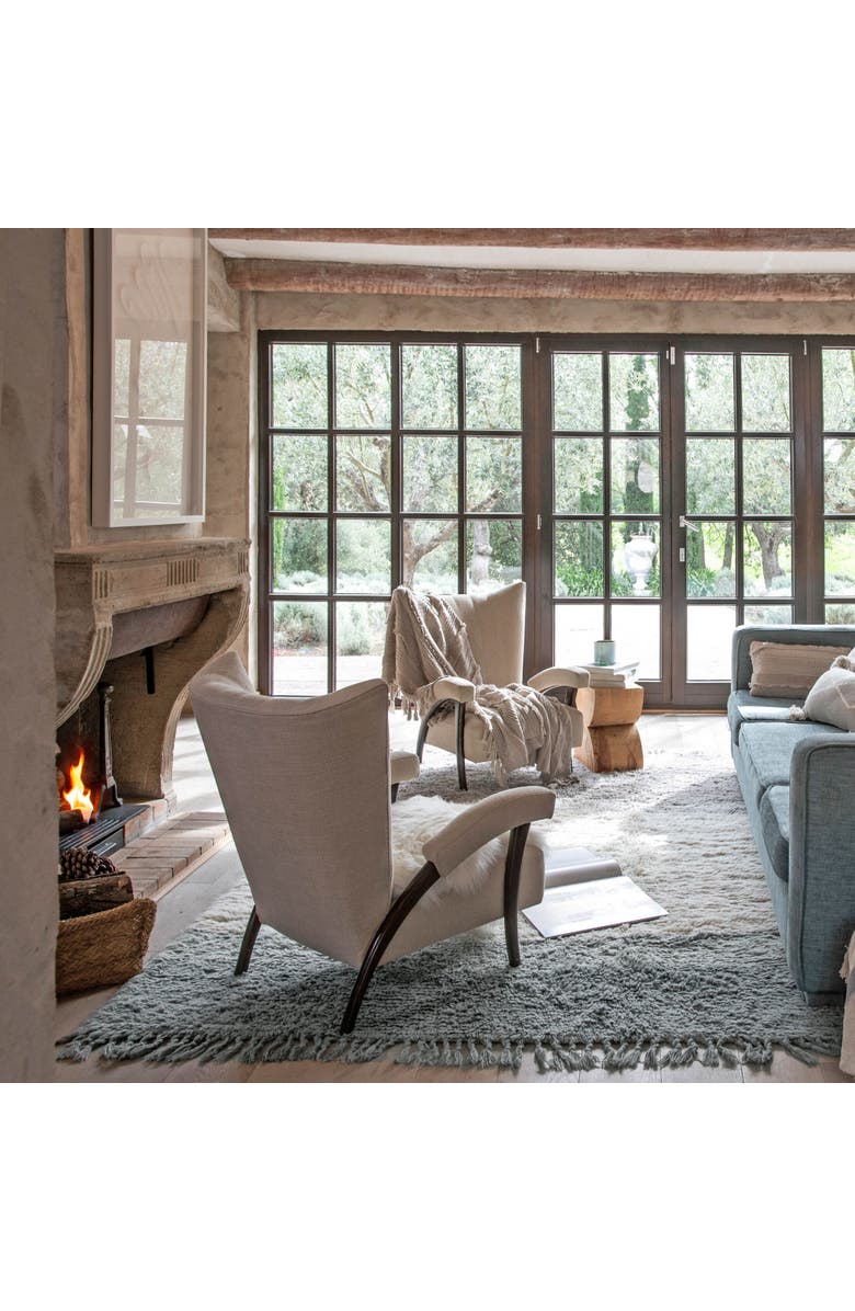 Lorena Canals Woolable Rug Into the Blue, Alternate, color, Smoke Blue