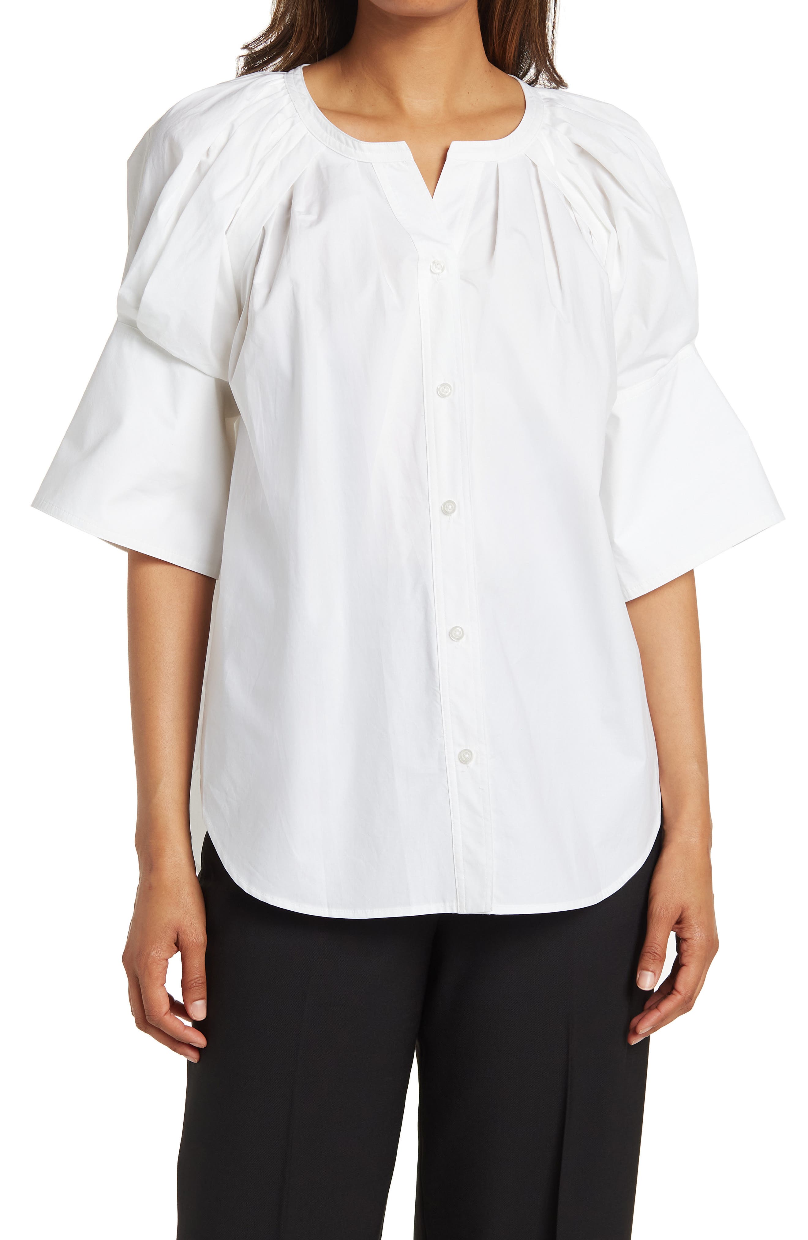 A.L.C. Chloe Puff Sleeve Top