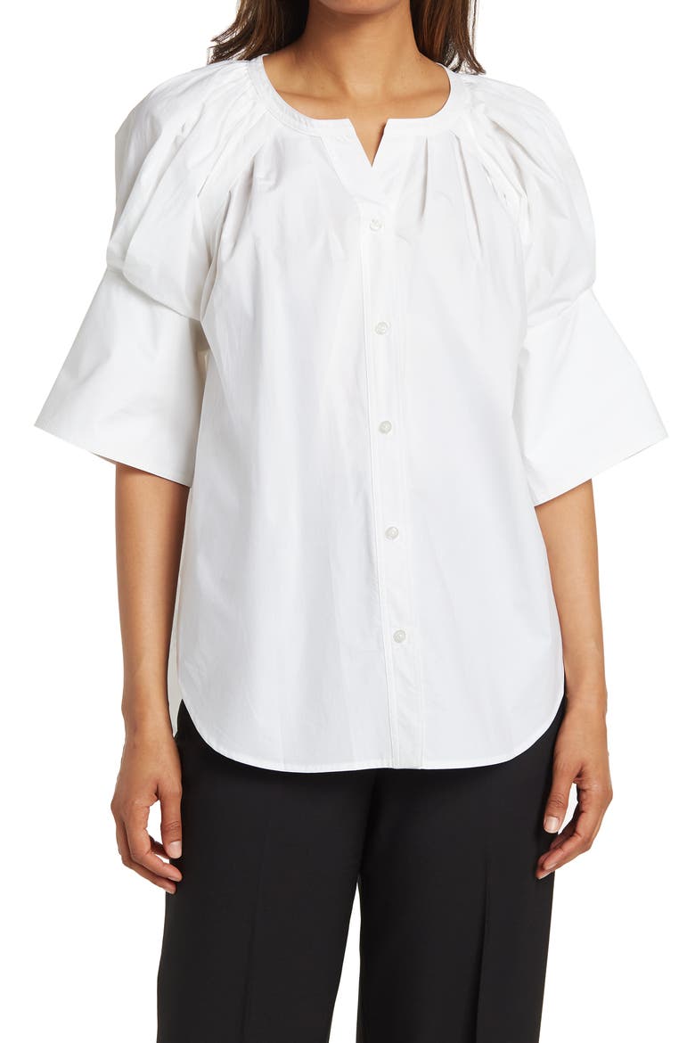 Chloe Puff Sleeve Top, Main, color, WHITE