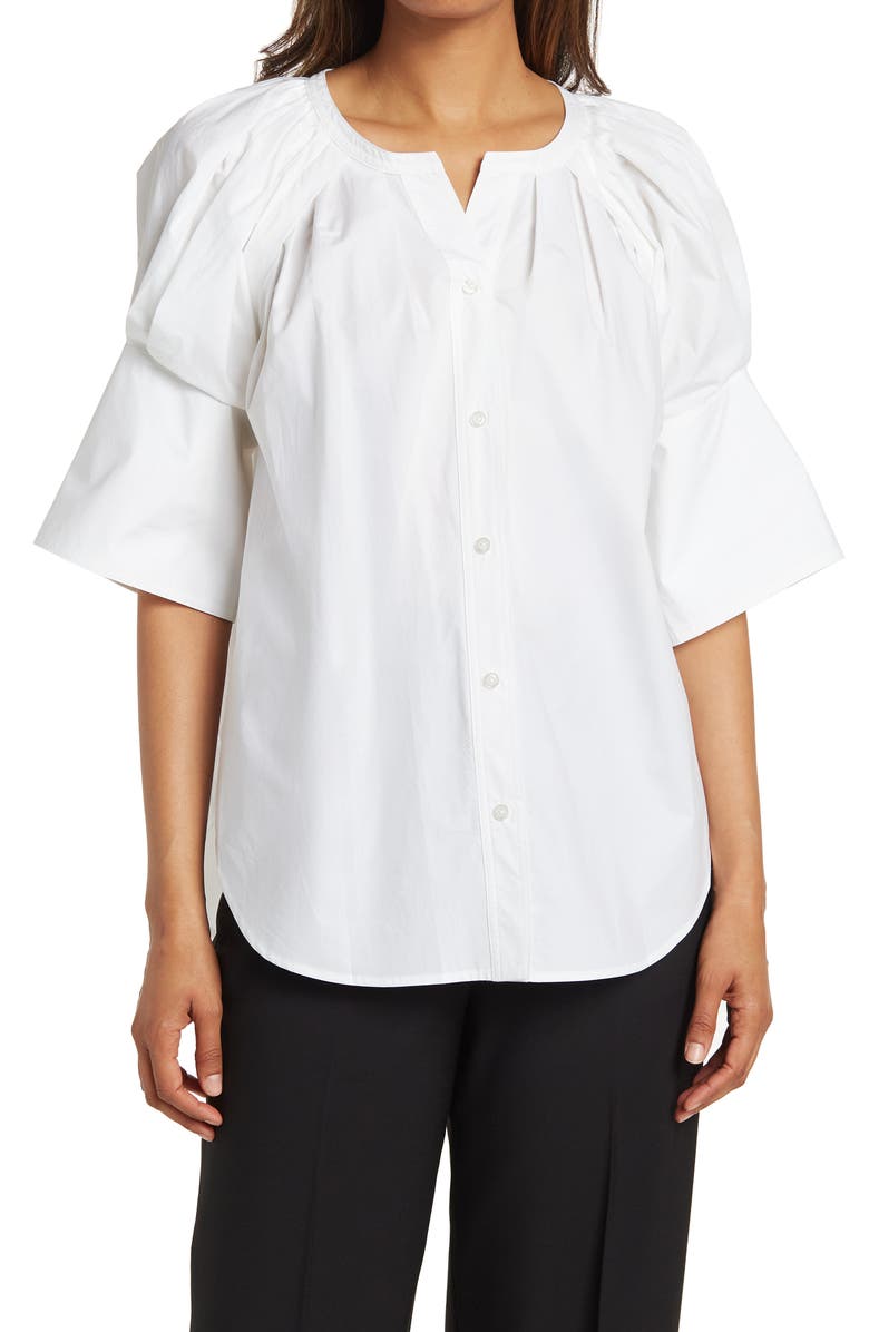 A.L.C. Chloe Puff Sleeve Top, Main, color, White
