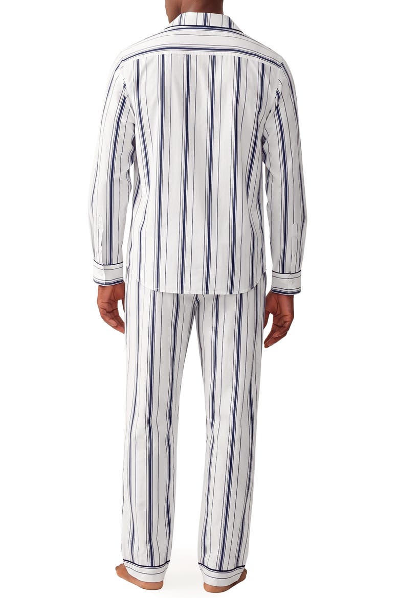 Poplin Pajamas, Alternate, color, NAVY