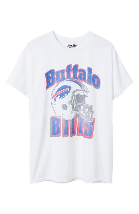 Buffalo Bills Throwback Helmet Cotton Graphic T-Shirt