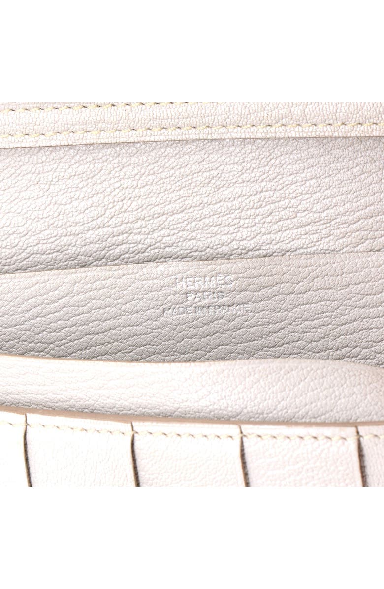 Pre-Owned Hermes Bearn Wallet Chevre Mysore Long, Alternate, color, Gris Perle
