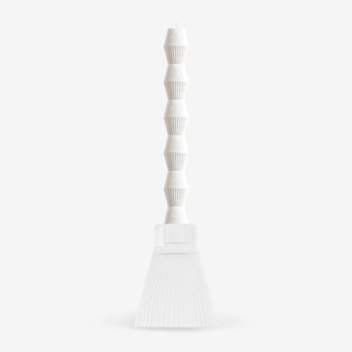 Ozaiz Zai Geometric Pillar Candle In Gray