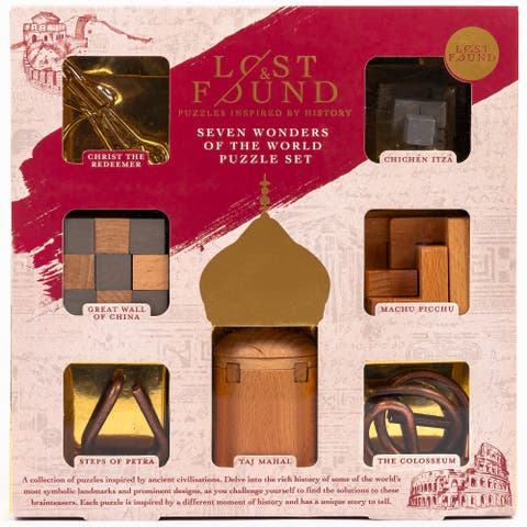 Seven Wonders of the World 3D Handheld Brainteaser Puzzle Set