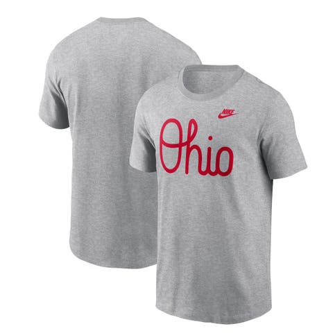 Men's Nike Gray Ohio State Buckeyes Vintage Script T-Shirt