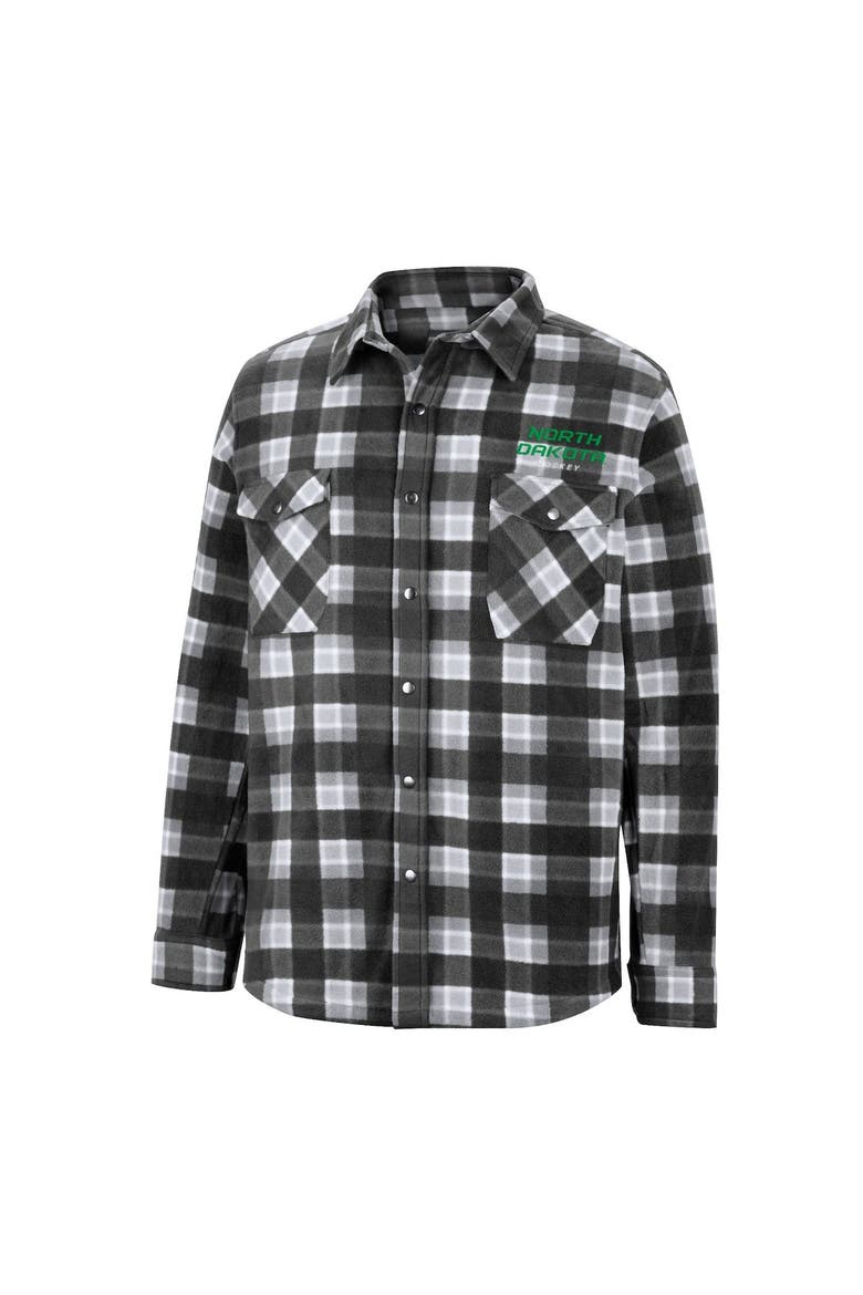 Men's Colosseum Black North Dakota Ellis Full-Snap Jacket, Alternate, color, Black