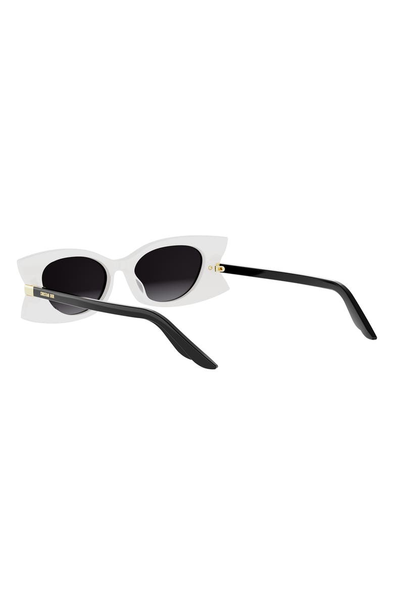 DIOR 'DiorButterfly S2I 52mm Gradient Butterfly Sunglasses, Alternate, color, Ivory / Gradient Smoke