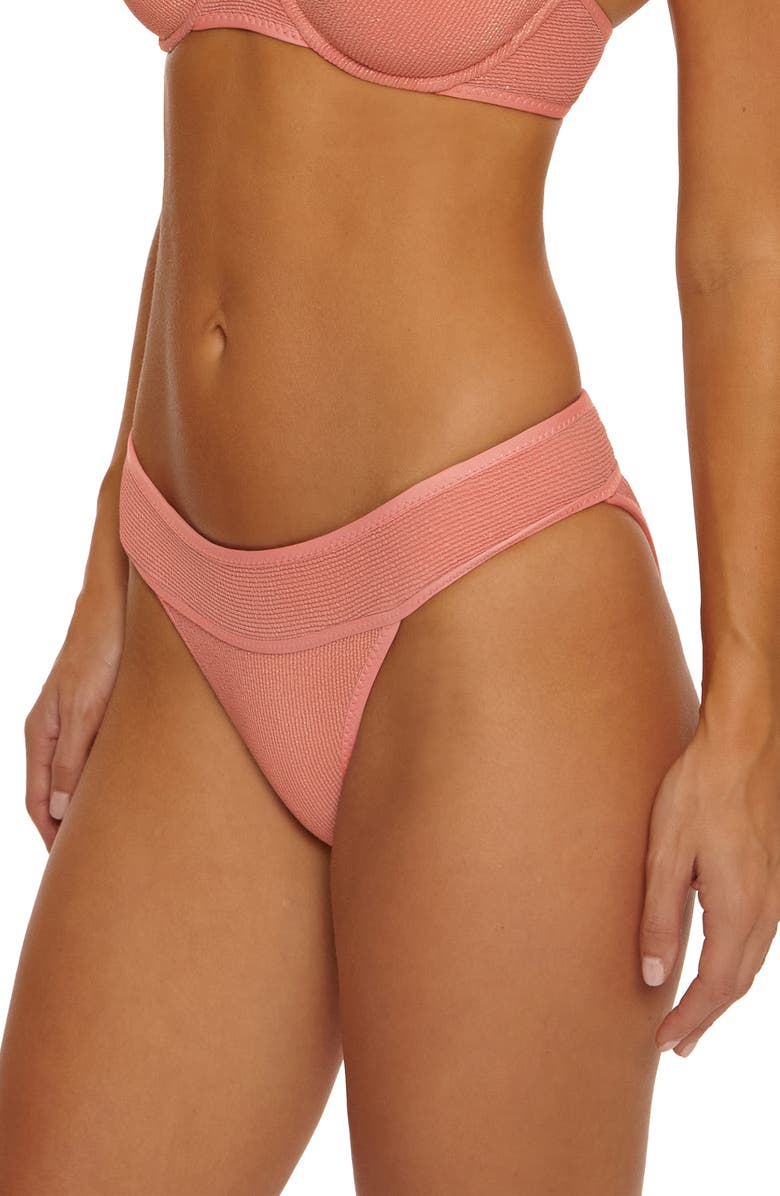 Isabella Rose Como Maui Bikini Bottoms, Alternate, color, Blush
