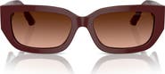 Jimmy Choo 55mm Rectangle Sunglasses