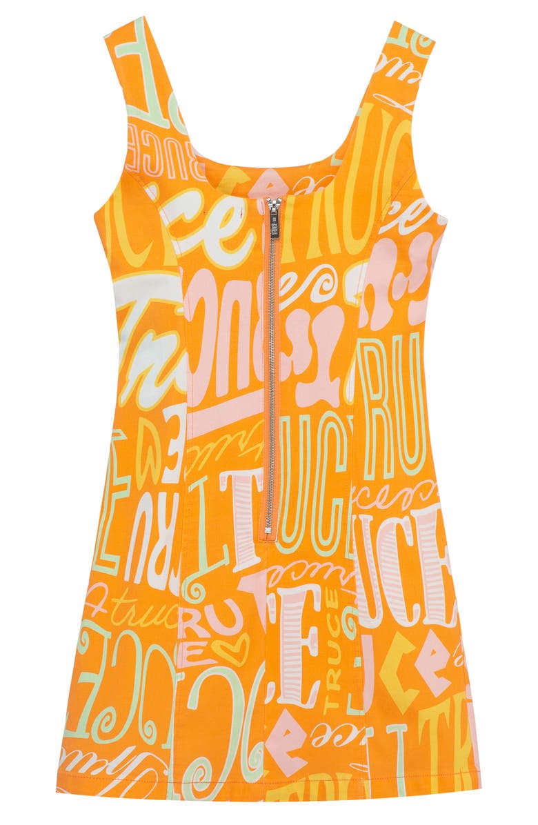 Truce Kids' Logo Print Sleeveless Stretch Cotton Dress, Alternate, color,