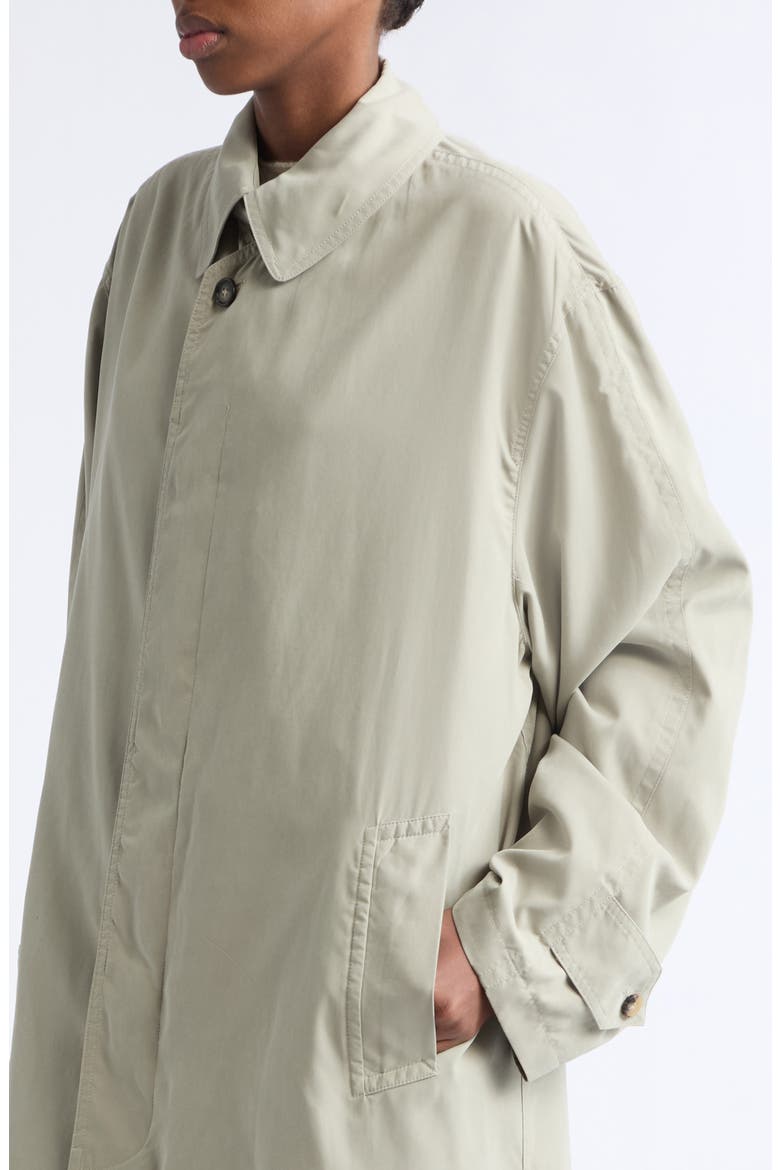 Peached Twill Trench Coat, Alternate, color, SAND