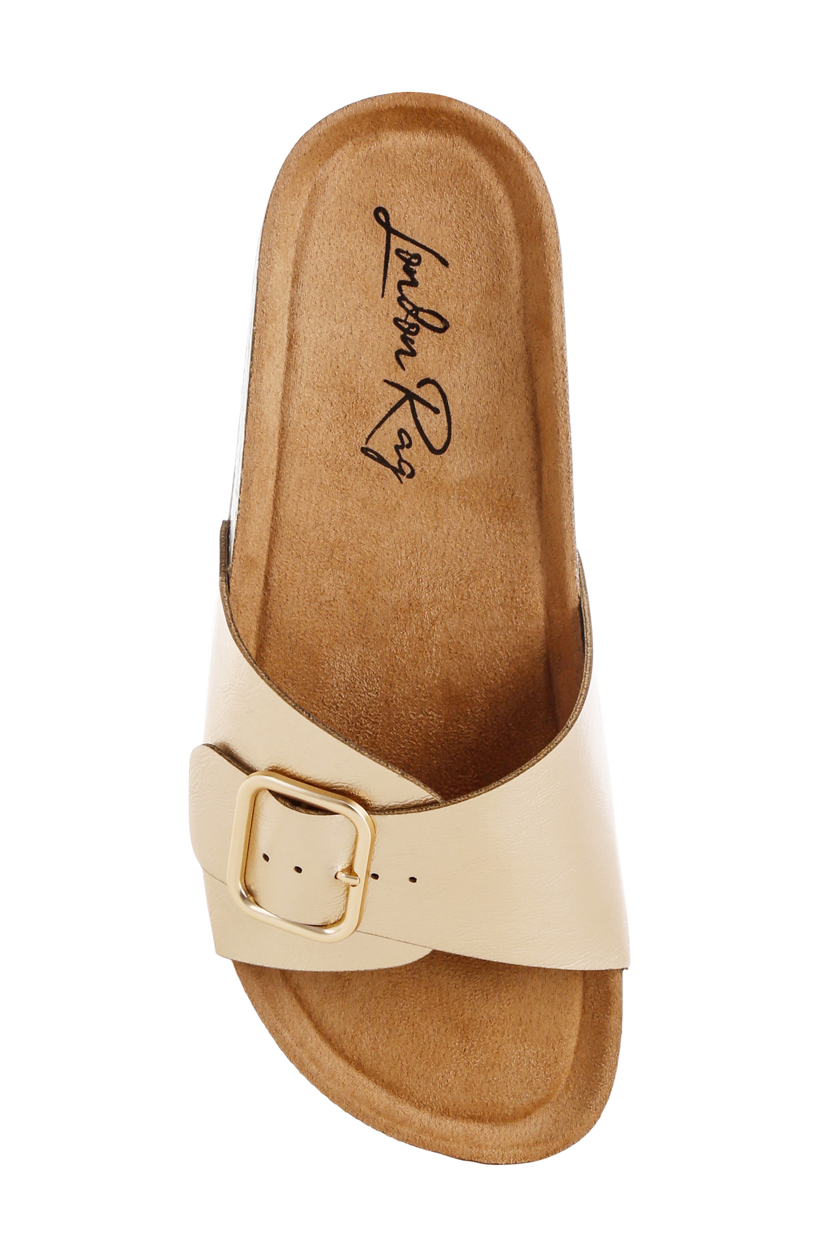 LONDON RAG Uvaria Slide Sandal, Alternate, color, Gold