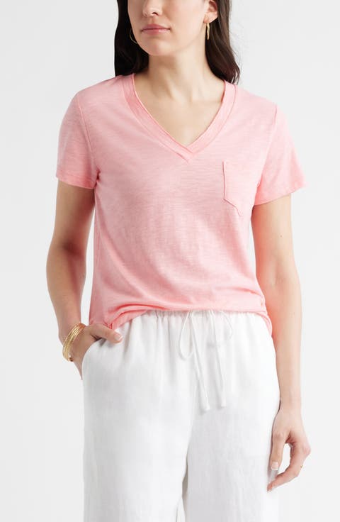 Cotton & Modal V-Neck T-Shirt