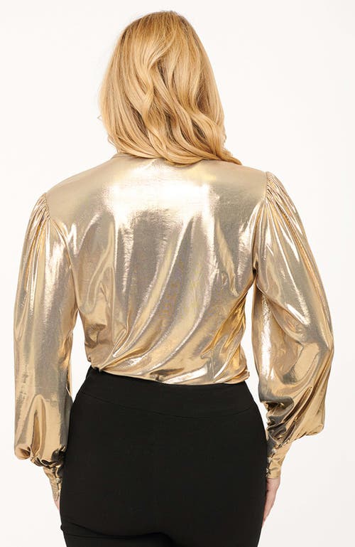 UNIQUE VINTAGE UNIQUE VINTAGE LONG SLEEVE NECK TIE GWEN BLOUSE