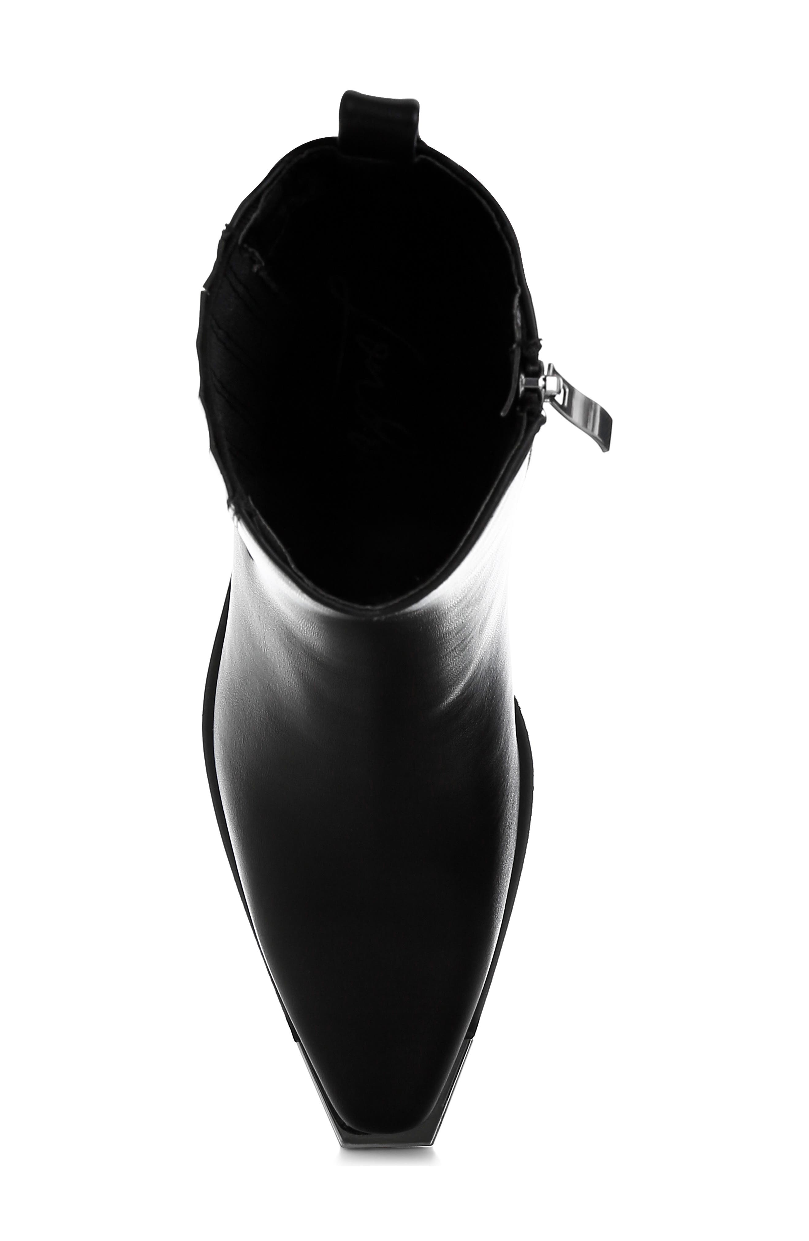 LONDON RAG Jeffers Western Bootie, Alternate, color, Black