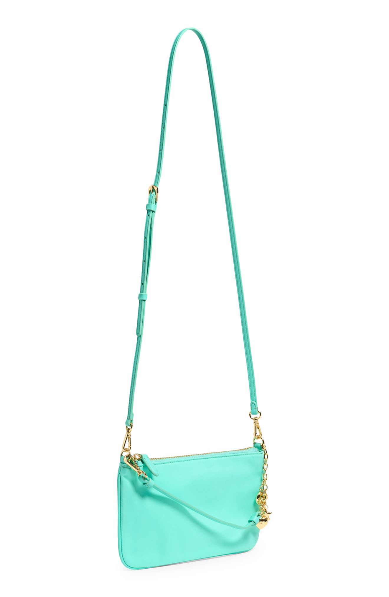 Flat Wristlet Crossbody, Alternate, color, LAGOON