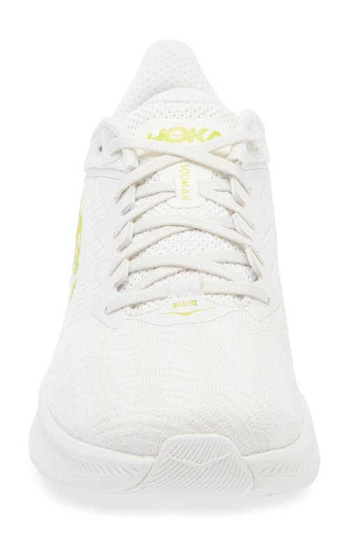 Hoka Solimar Running Shoe In Blanc De Blanc/diva Blue