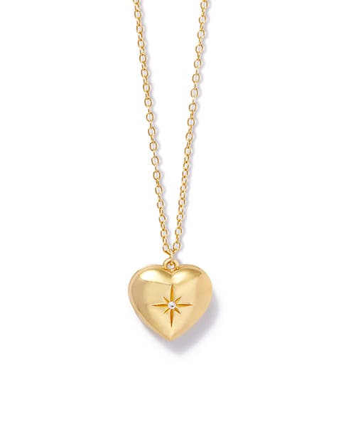 Gold Mini Heart Locket Necklace