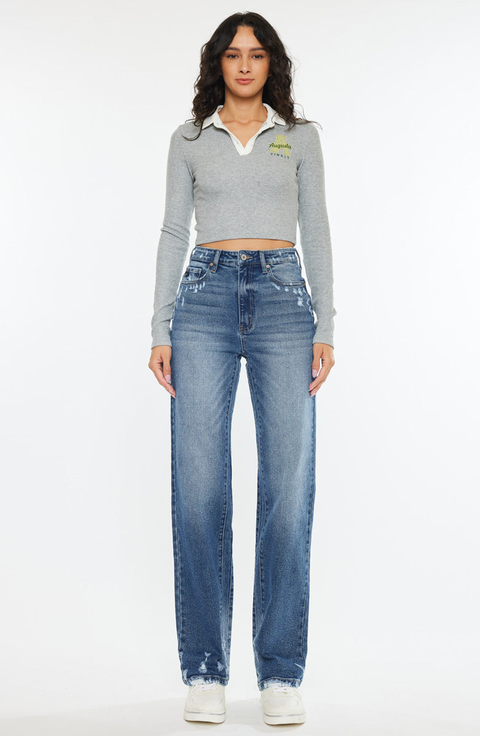 Viviana High Rise 90's Straight Leg Jeans