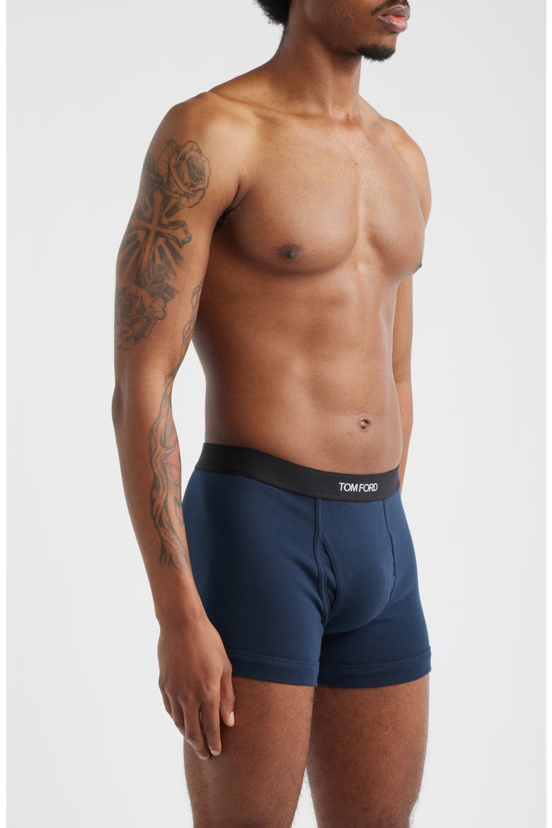 2-Pack Cotton Jersey Boxer Briefs, Alternate, color, WHITE/OCEAN BLUE