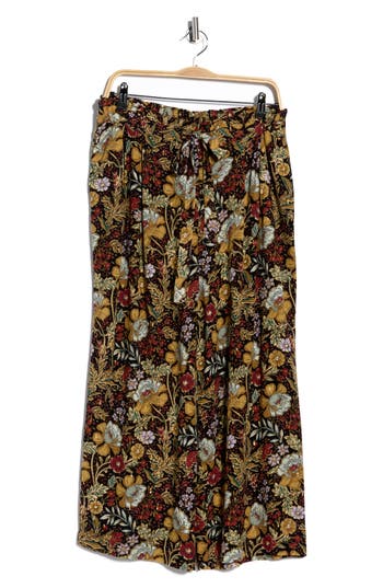 Dr2 By Daniel Rainn Print Crop Pull-on Pants In Blue