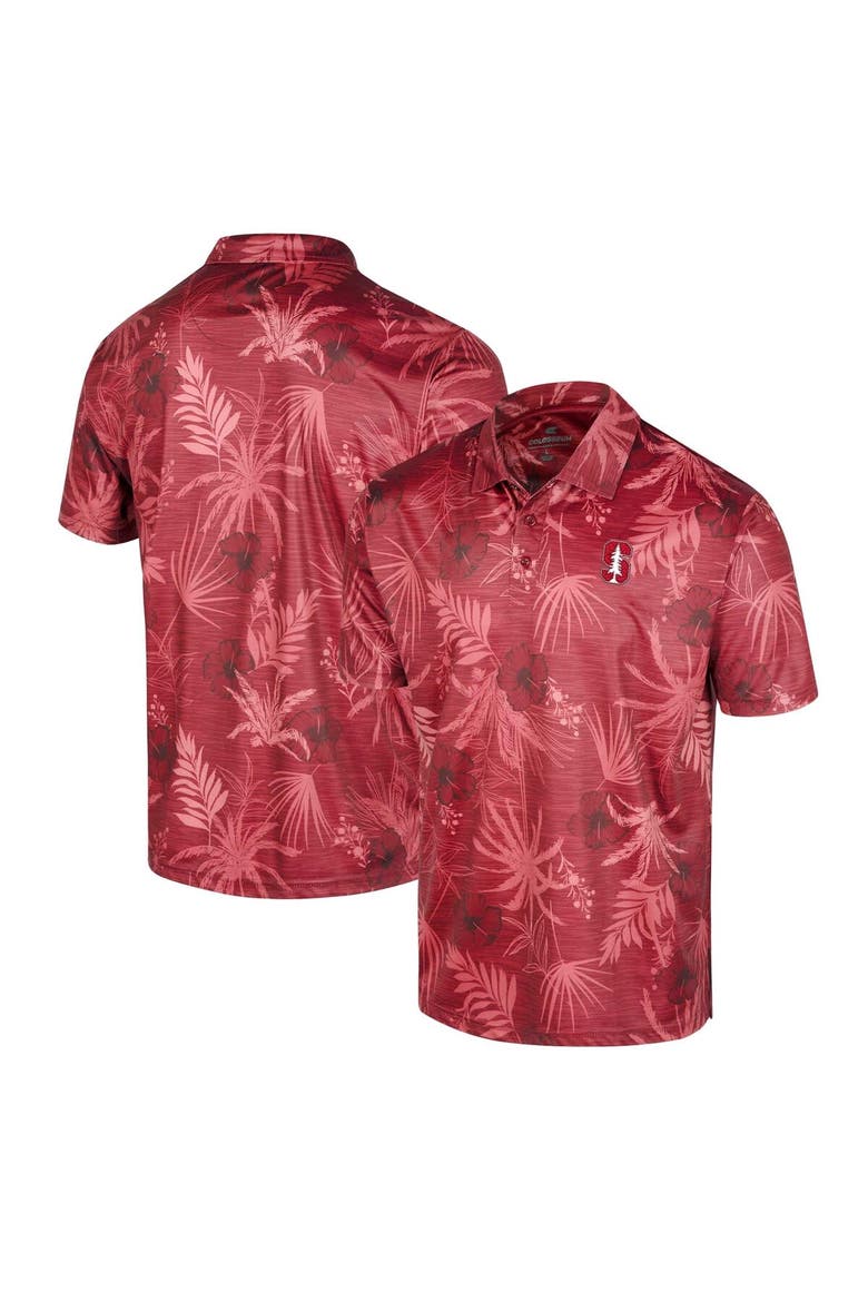 Men's Colosseum Cardinal Stanford Cardinal Palms Team Polo, Main, color, Cardinal