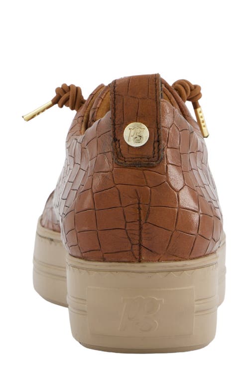 Paul Green Zena Leopard Print Platform Sneaker In Brown