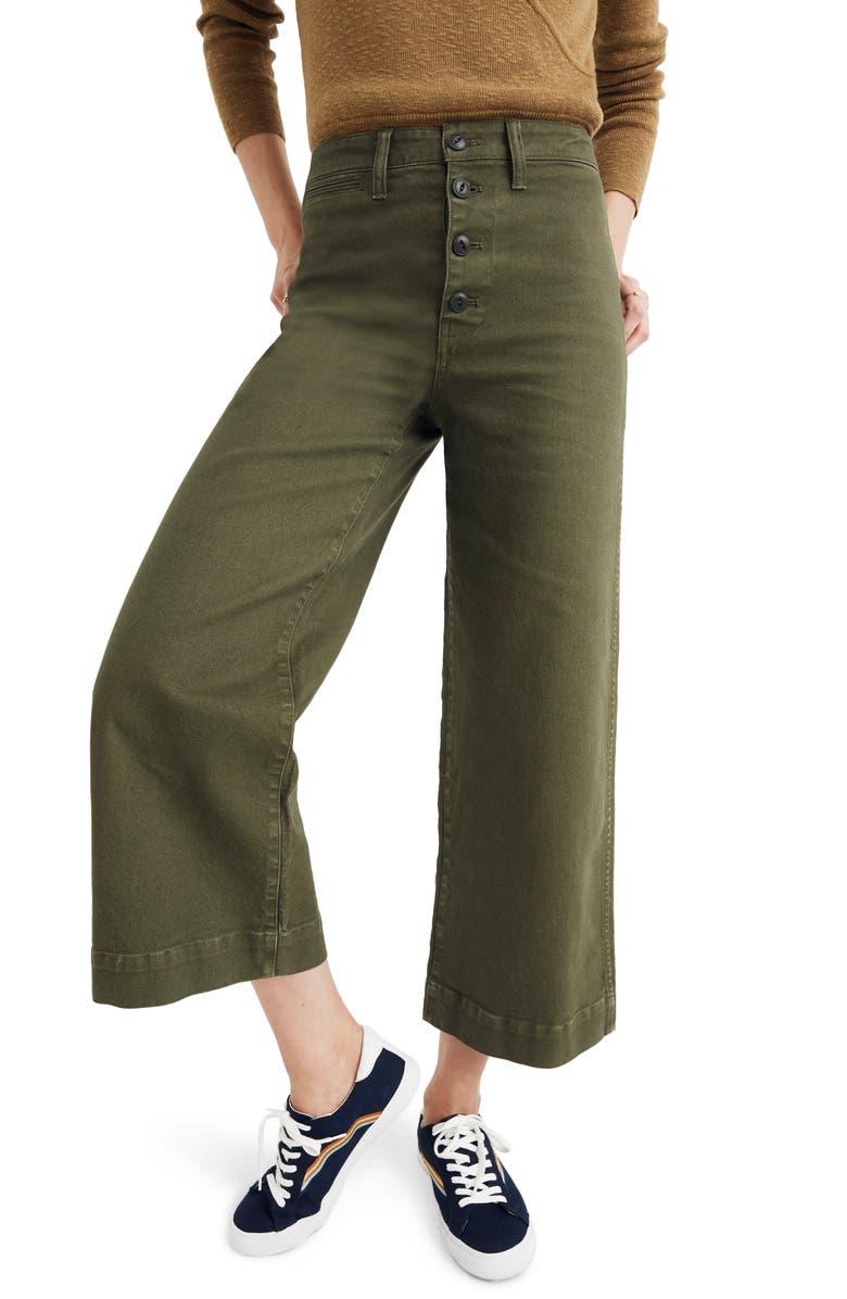 Madewell Emmett Crop Wide Leg Pants, Main, color,
