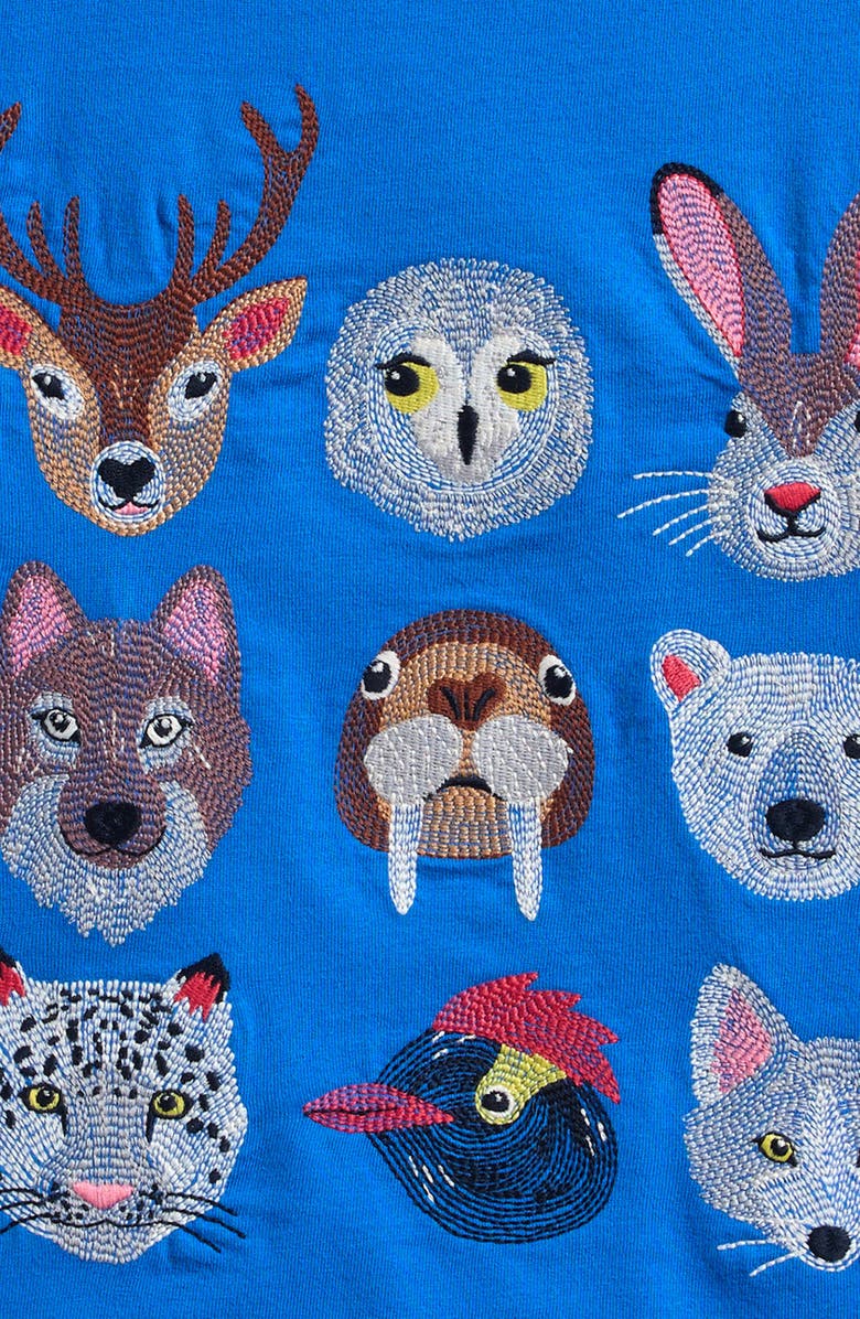 Mini Boden Kids' Arctic Animals Long Sleeve Cotton Graphic T-Shirt, Alternate, color,