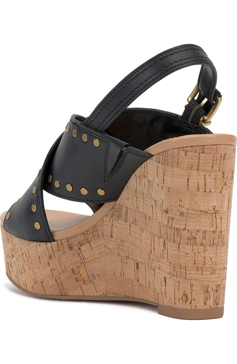 Vince Camuto Ellna Platform Wedge Sandal, Alternate, color, Black