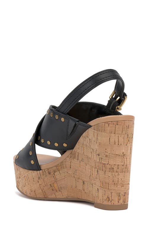 Vince Camuto Ellna Platform Wedge Sandal In Black