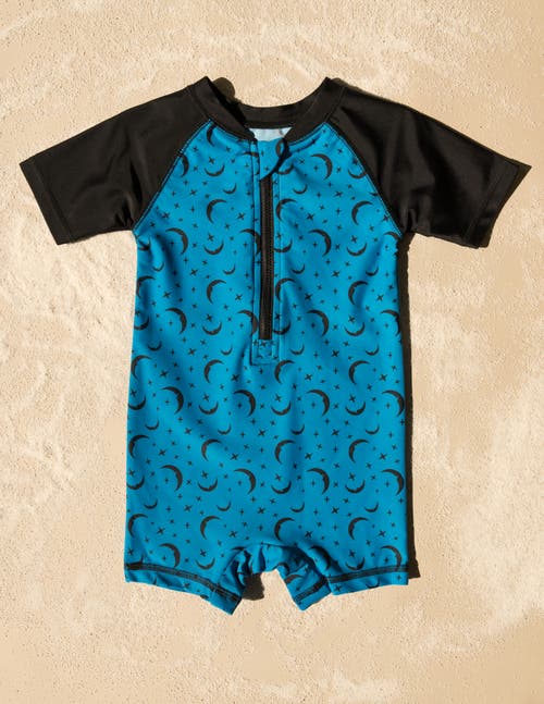 Leveret Baby One-piece Rashguard, Upf 50+ Sun Protection Swimwear In Blue
