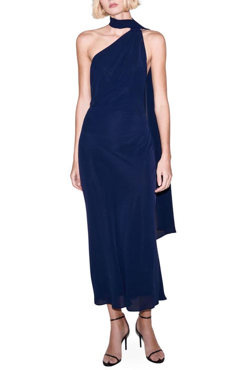 One Shoulder Scarf Dress