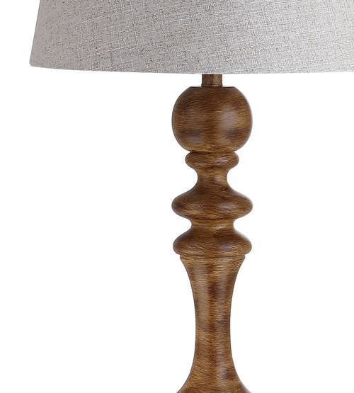 Jonathan Y Taylor 67" Resin Led Floor Lamp, Brown In Brown