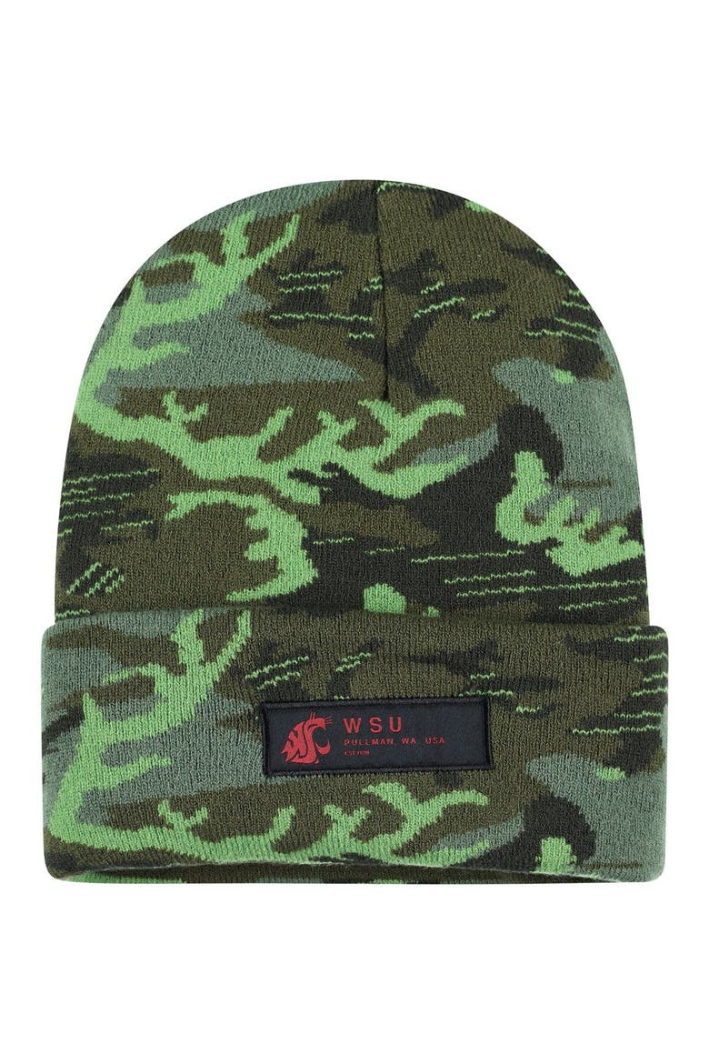 Men's Nike Camo Washington State Cougars Veterans Day Cuffed Knit Hat, Main, color, Camo