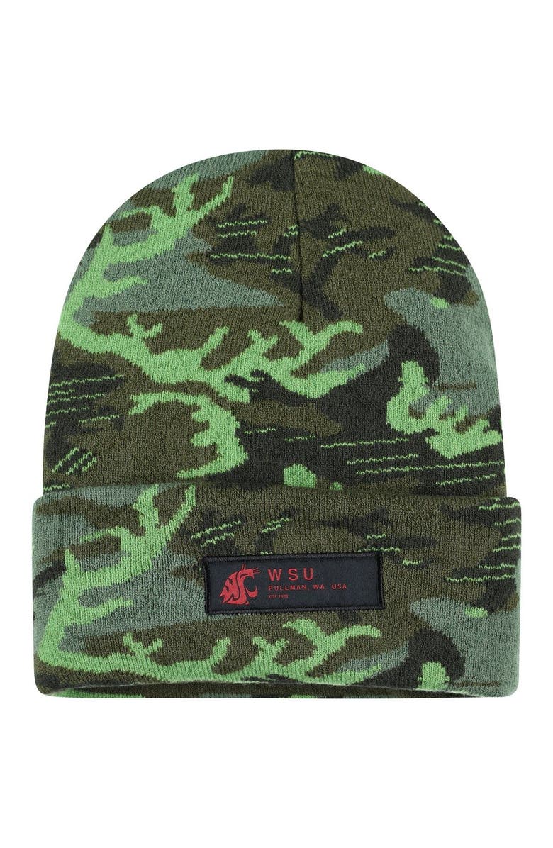 Nike Men's Nike Camo Washington State Cougars Veterans Day Cuffed Knit Hat, Main, color, Camo