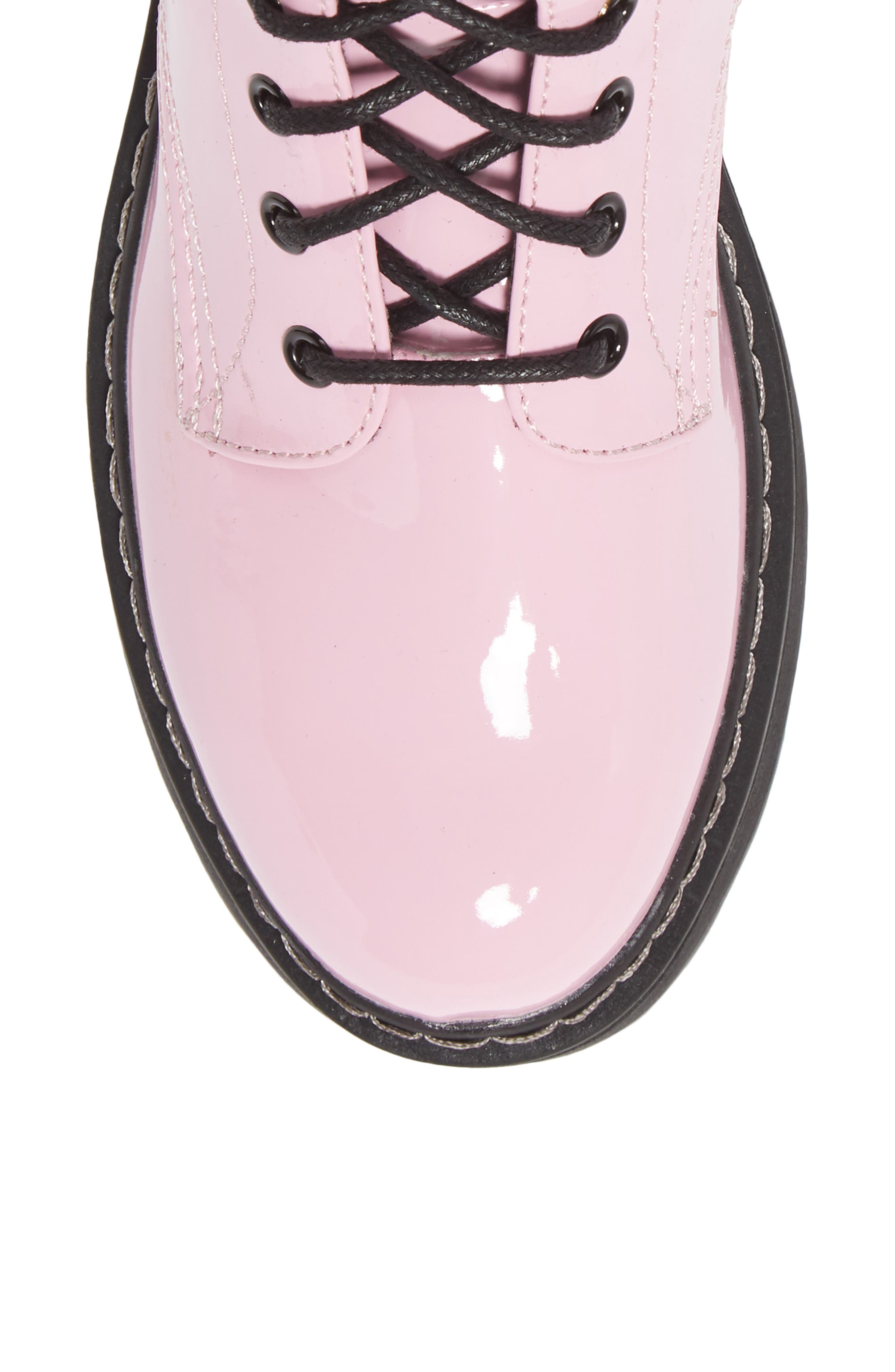 Betty Lace-Up Boot, Alternate, color, PINK PATENT