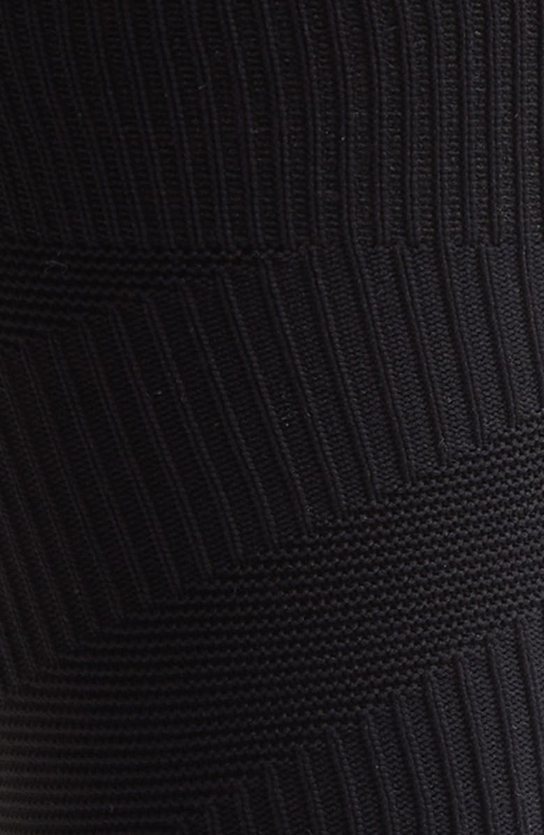 Cole Haan Mixed Stitch Dress Socks, Alternate, color, Black