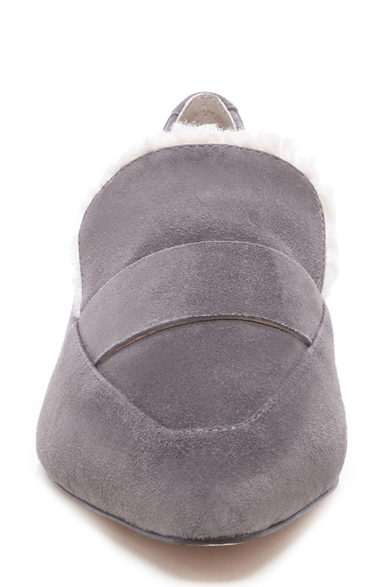 Bettina Loafer, Alternate, color, GREY STONE SUEDE