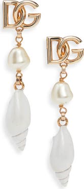 Dolce&Gabbana DG Shell Drop Earrings