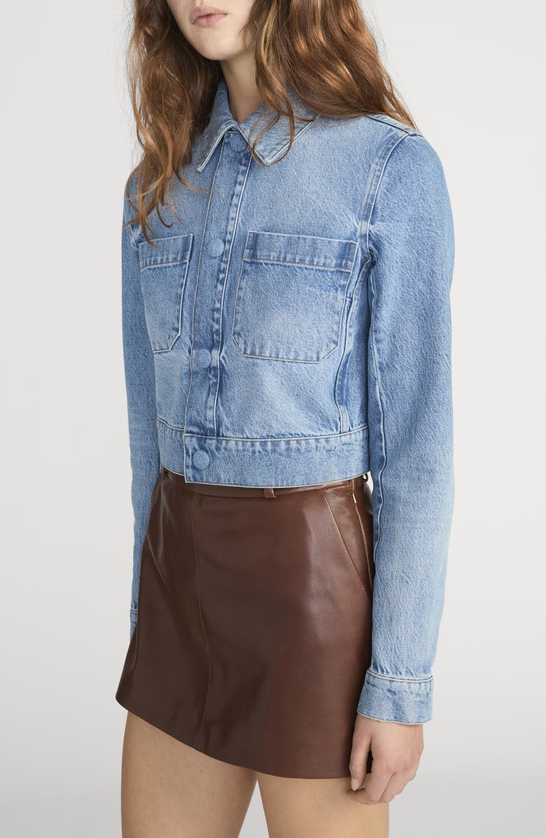 FRAME The Small Denim Jacket, Alternate, color, Dawn