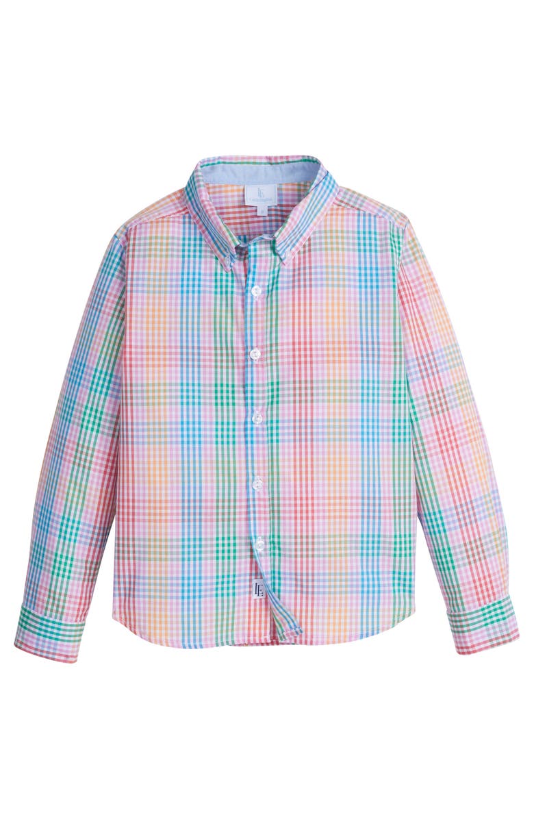 Little English Kids Button Down Shirt Blend, Main, color, Preppy Plaid