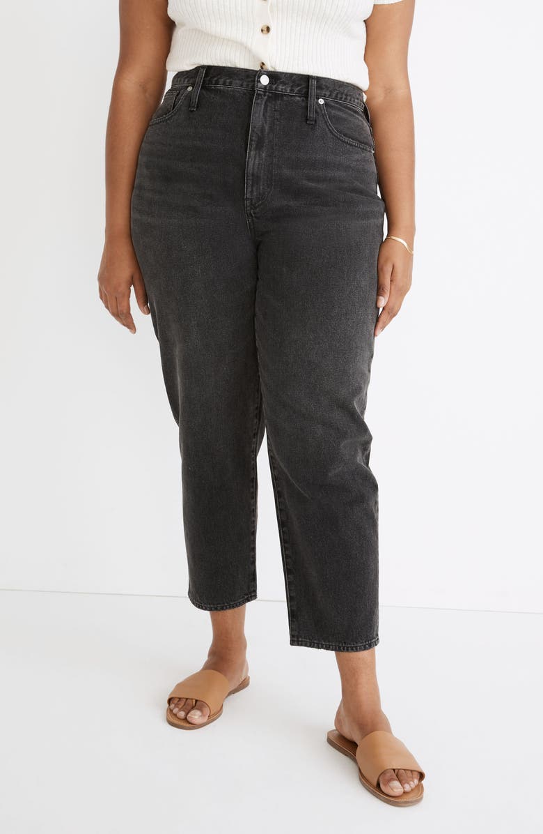 Madewell Baggy High Waist Tapered Jeans, Alternate, color, 