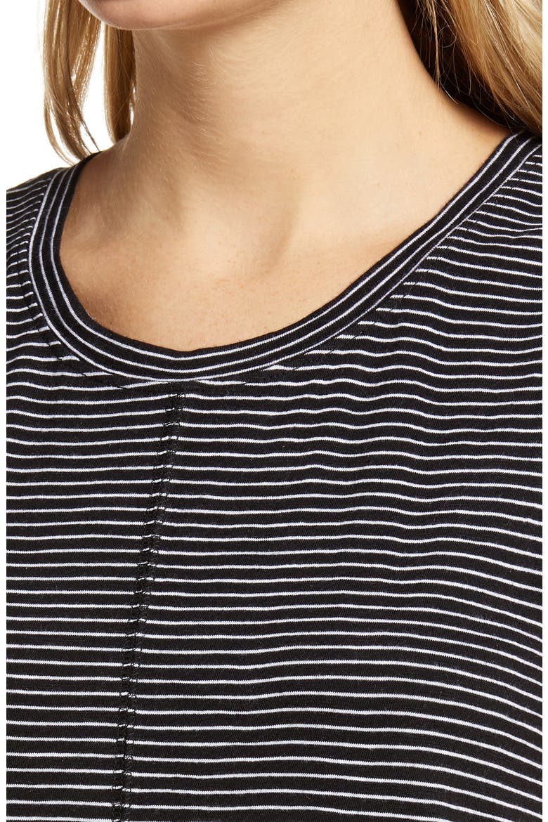 Muscle Tank Dress, Alternate, color, BLACK- WHITE STRIPE