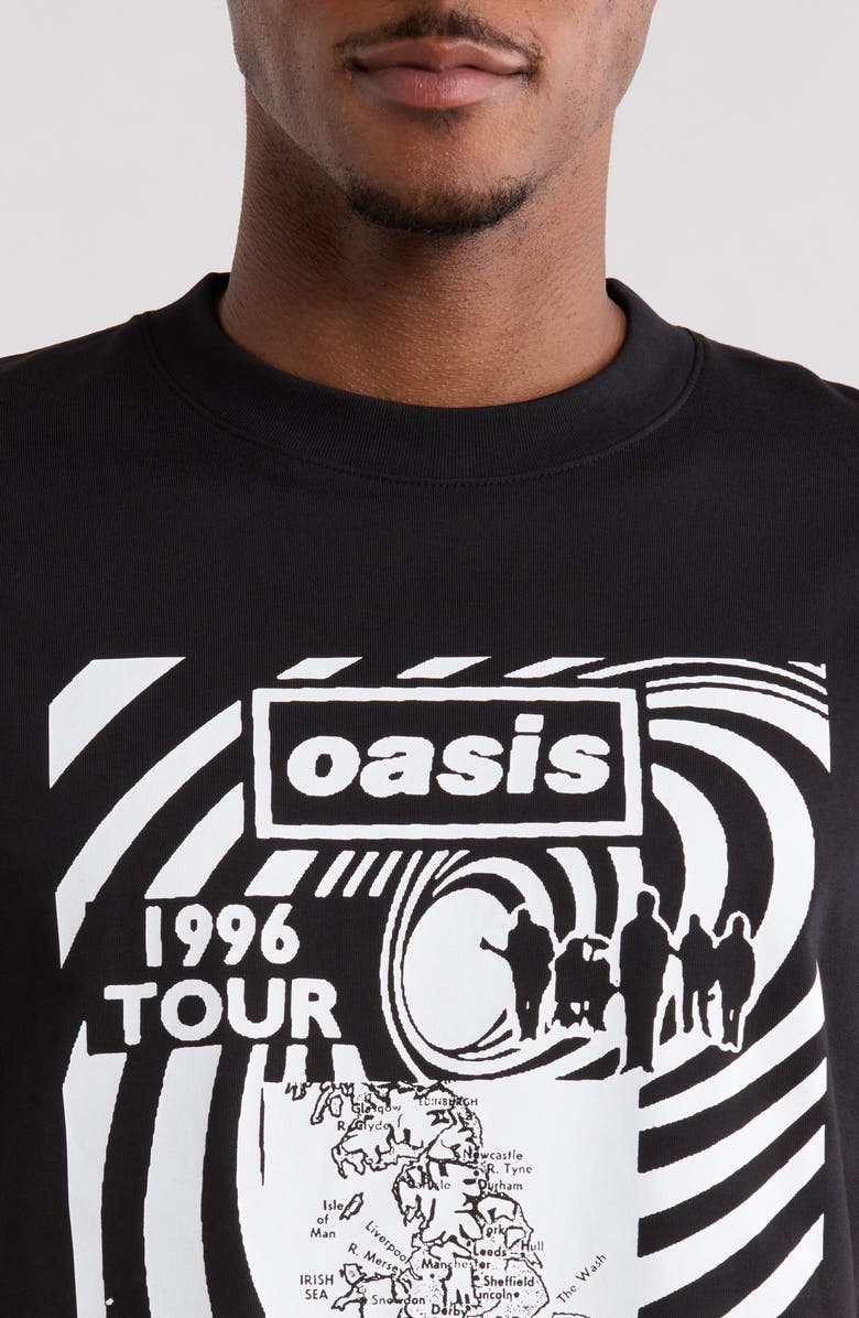 PLEASURES x Oasis All Access Graphic T-Shirt, Alternate, color, Black